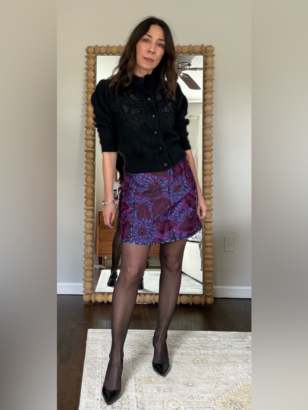 J. Crew Floral Jacquard Mini Skirt